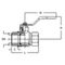 Ball valve Type: 1707B Bronze Internal thread (BSPP) PN40